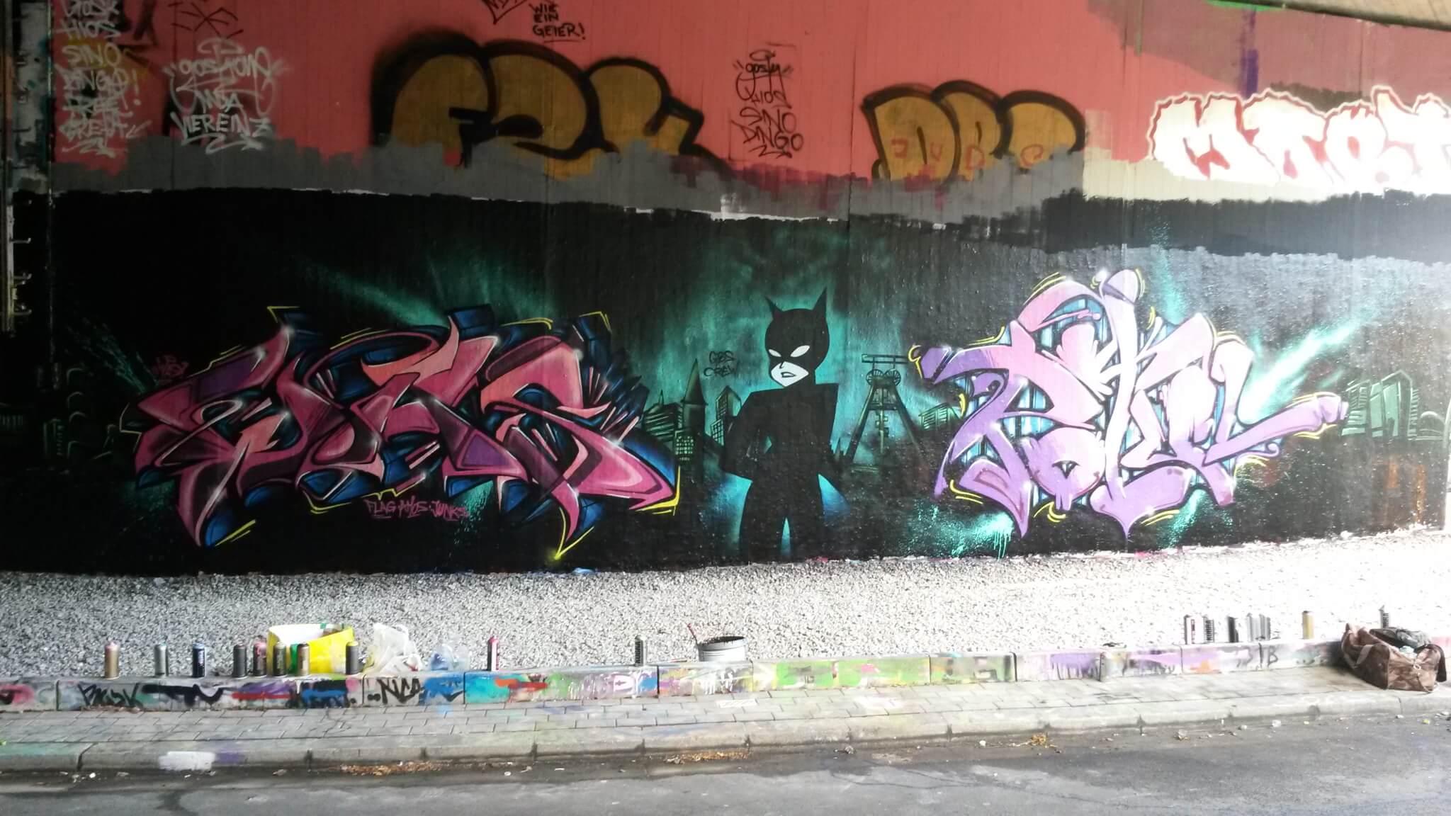 Graffiti Bochum Catwoman Bochum Uni Ruhruni Was Potul GBS