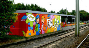 Graffiti für Bogestra - Emscherstraße Gelsenkirchen Kurt-Schumacher-Straße