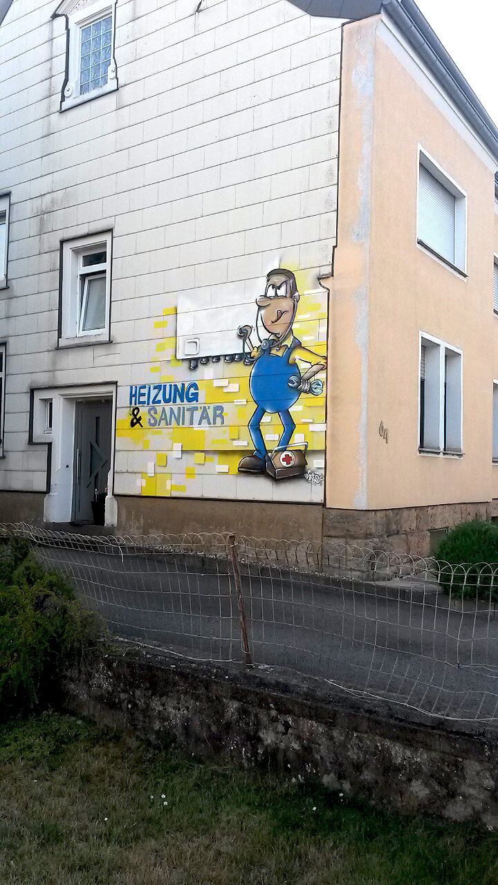 Graffiti Heizung Sanitär Dreuße GmbH Merzig Saarland