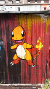 Pokemon Glumanda Graffiti Gelsenkirchen Wannerstrasse